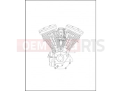 ENGINE ASSEMBLY - COMPLETE - Harley-Davidson CVO DYNA SUPER GLIDE - FXR3 1999