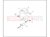 FRONT TURN SIGNALS - Harley-Davidson CVO DYNA SUPER GLIDE - FXR3 1999