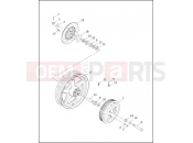 REAR WHEEL - Harley-Davidson CVO DYNA SUPER GLIDE - FXR3 1999