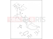 SEAT & SISSY BAR - Harley-Davidson CVO DYNA SUPER GLIDE - FXR3 1999