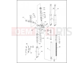 FRONT FORK - FXDWG - Harley-Davidson DYNA SUPER GLIDE CONVERTIBLE - FXDS CONV 1999