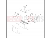 BATTERY TRAY & BATTERY - Harley-Davidson DYNA WIDE GLIDE - FXDWG 1999