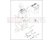 Harley-Davidson 1999 SIDECAR FLHTCUI SIDECAR  - SIDECAR FOR FLHTCUI BATTERY, TRAY & CABLES