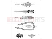 Harley-Davidson 1999 SOFTAIL FAT BOY  - FLSTF FUEL TANK TRIM
