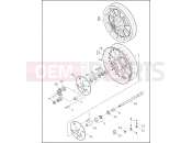 FRONT WHEEL - Harley-Davidson ULTRA CLASSIC - FLHTCUI 1998