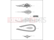 Harley-Davidson 1997 SOFTAIL HERITAGE SPRINGER  - FLSTS FUEL TANK TRIM