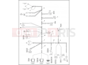 Harley-Davidson 1995 TOURING ELECTRA GLIDE STANDARD  - FLHT WIRING HARNESS, MAIN - 1996 FLT (2 OF 2)