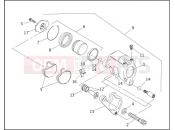FRONT BRAKE CALIPER - Harley-Davidson SUPER GLIDE LOW RIDER - FXLR 1994
