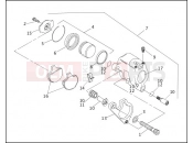FRONT BRAKE CALIPER - Harley-Davidson FLHTC/I SIDECAR - SIDECAR FOR FLHTC/I 1994