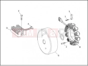 ALTERNATOR & REGULATOR - Harley-Davidson DYNA WIDE GLIDE - FXDWG 1993