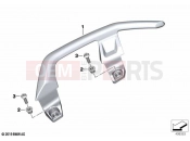 Handle rear | Handle rear - BMW Motorrad C 400 GT 21 (0C61, 0C63) 2022