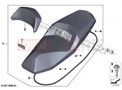 Seat bench | Seat bench - BMW Motorrad C 400 GT 21 (0C61, 0C63) 2022
