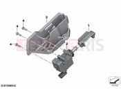 BMW Motorrad BMW 2020 C models C 400 X (0C09, 0C19) Central locking actuator 2 | Central locking actuator 2