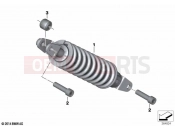 Spring strut, rear - BMW Motorrad C evolution (0C03) 2020