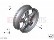 Rear wheel - BMW Motorrad C evolution (0C03) 2020