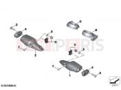 BMW Motorrad BMW 2022 C models CE04 (0C51, 0C53) Mounting indicator lamps front | Mounting indicator lamps front