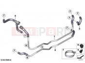 BMW Motorrad BMW 2021 C models CE04 (0C51, 0C53) Coolant lines | Coolant lines