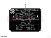 BMW Motorrad BMW 2021 C models CE04 (0C51, 0C53) Type plate 2 | Type plate 2