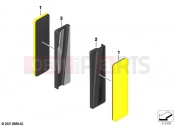 Rear reflector yellow front | Rear reflector yellow front - BMW Motorrad F 850 GS (0B09, 0B19) 2022
