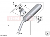 Rear silencer | Rear silencer - BMW Motorrad F 850 GS (0B09, 0B19) 2022
