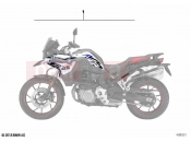 BMW Motorrad BMW 2021 F models F 850 GS (0B09, 0B19) Sticker set | Sticker set