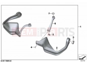 BMW Motorrad BMW 2021 F models F 850 GS (0B09, 0B19) Hand protector 2 | Hand protector 2