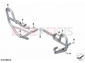 BMW Motorrad BMW 2021 F models F 850 GS (0B39) Engine roll bar, authority vehicles | Engine roll bar, authority vehicles