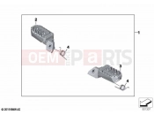 BMW Motorrad BMW 2021 F models F 850 GS (0B39) Footrest adjustable 2 | Footrest adjustable 2