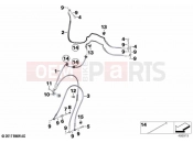 BMW Motorrad BMW 2021 F models F 850 GS (0B39) Brake lines, front | Brake lines, front