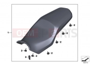 Seat bench 2 | Seat bench 2 - BMW Motorrad F 850 GS Adve. (0K00) 2020