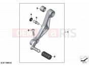 Gearshift lever, adjustable | Gearshift lever, adjustable - BMW Motorrad F 850 GS Adve. (0K00) 2020