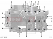 BMW Motorrad BMW 2020 F models F 900 R (0K11, 0K13) Screw connection, crankcase | Screw connection, crankcase