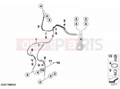 BMW Motorrad BMW 2020 F models F 900 R (0K11, 0K13) Brake lines, front | Brake lines, front