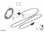 BMW Motorrad BMW 2020 F models F 900 R (0K11, 0K13) Rotational-speed sensor, rear | Rotational-speed sensor, rear