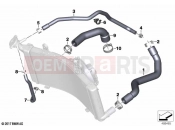 BMW Motorrad BMW 2020 F models F 900 R (0K11, 0K13) Coolant lines | Coolant lines