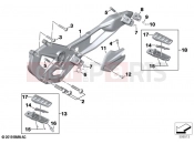 BMW Motorrad BMW 2022 F models F 900 R A2 (0K31) Footpeg system | Footpeg system