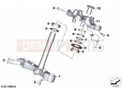 BMW Motorrad BMW 2022 F models F 900 R A2 (0K31) Fork bridge, bottom / top | Fork bridge, bottom / top