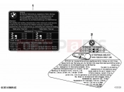 BMW Motorrad BMW 2021 F models F 900 R A2 (0K31) Label 