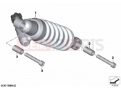 BMW Motorrad BMW 2021 F models F 900 R A2 (0K31) Spring strut, rear | Spring strut, rear