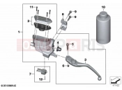 BMW Motorrad BMW 2021 K models K 1600 Bagger 22 (0F61, 0F63) Clutch control assembly | Clutch control assembly