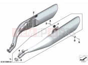 BMW Motorrad BMW 2021 K models K 1600 Bagger 22 (0F61, 0F63) Muffler system | Muffler system