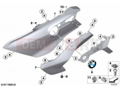 BMW Motorrad BMW 2021 K models K 1600 Bagger 22 (0F61, 0F63) Fairing side section, front | Fairing side section, front