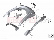 BMW Motorrad BMW 2021 K models K 1600 Bagger 22 (0F61, 0F63) Rear trim panel with grab handle | Rear trim panel with grab handle