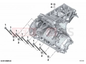 BMW Motorrad BMW 2021 K models K 1600 Bagger 22 (0F61, 0F63) Screw con.f.engine housing lower section | Screw con.f.engine housing lower section