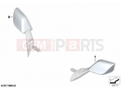 BMW Motorrad BMW 2021 K models K 1600 Bagger 22 (0F61, 0F63) Mirror cap, chrome-plated | Mirror cap, chrome-plated