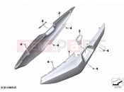 Rear side panel | Rear side panel - BMW Motorrad K 1600 GT 17 (0F01, 0F11) 2021