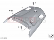 Rear trim panel, middle, grained | Rear trim panel, middle, grained - BMW Motorrad K 1600 GT 17 (0F01, 0F11) 2021
