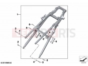 Rear frame | Rear frame - BMW Motorrad K 1600 GT 17 (0F01, 0F11) 2021