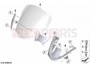 Windshield / mounting | Windshield / mounting - BMW Motorrad K 1600 GT 17 (0F01, 0F11) 2021