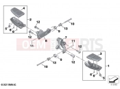 BMW Motorrad BMW 2021 R models R 18 B (0L31, 0L33) Footrest, front | Footrest, front
